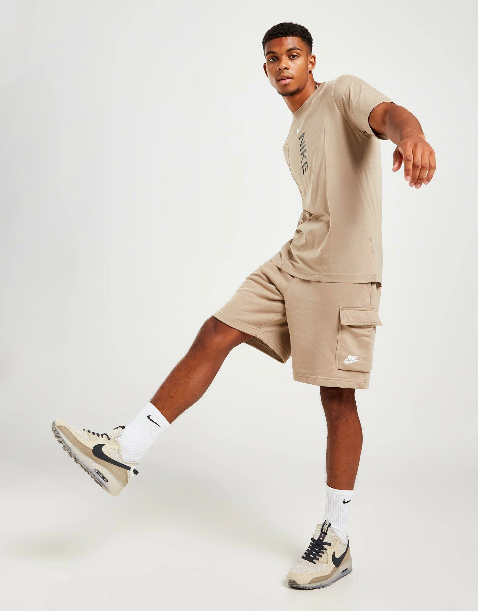Nike Foundation Club Cargo Shorts Brun 3 Nike Foundation Club Cargo Shorts Brun