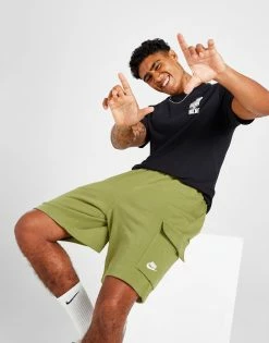 Nike Foundation Club Cargo Shorts Grøn -Herretoj Salg jd 555416 e