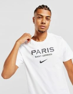 Nike Paris Saint Germain Swoosh T-Shirt Hvid -Herretoj Salg jd 555928 d