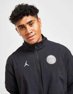 Jordan Paris Saint Germain Anthem Jacket Sort -Herretoj Salg jd 556003 c