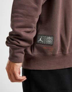 Jordan Paris Saint Germain Fleece Full Zip Hoodie Brun -Herretoj Salg jd 556086 e