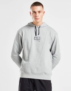 Jordan Paris Saint Germain Fleece Pullover Hoodie Grå -Herretoj Salg jd 556099 d