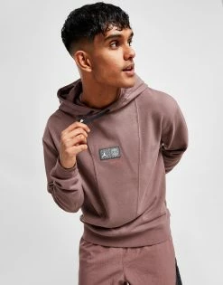 Jordan Paris Saint Germain Fleece Pullover Hoodie Brun
