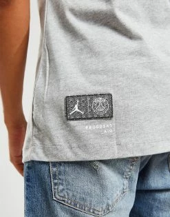 Jordan Paris Saint Germain Wordmark T-shirt Grå -Herretoj Salg jd 556141 e