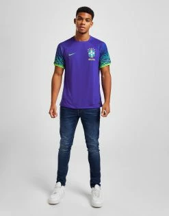 Nike Brazil 2022 Away Shirt Blå -Herretoj Salg jd 556830 d