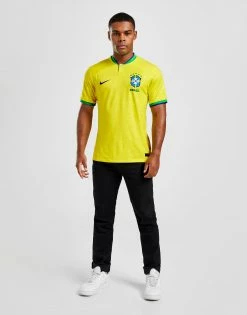 Nike Brazil 2022 Home Shirt Gul -Herretoj Salg jd 556837 e