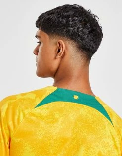 Nike Australia 2022 Home Shirt Gul -Herretoj Salg jd 556877 c