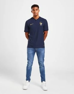 Nike France 2022 Home Shirt Blå -Herretoj Salg jd 557008 g