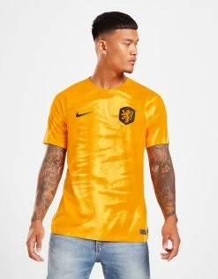 Nike Netherlands 2022 Home Shirt Orange -Herretoj Salg jd 557044 c