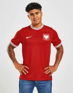Nike Poland 2022 Away Shirt Rød -Herretoj Salg jd 557082 c