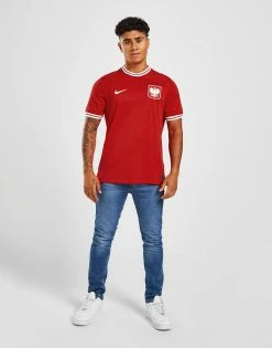 Nike Poland 2022 Away Shirt Rød -Herretoj Salg jd 557082 d