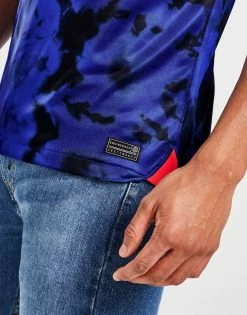 Nike USA 2022 Away Shirt Blå -Herretoj Salg jd 557101 c