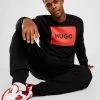 HUGO Duragol Square Sweatshirt Sort -Herretoj Salg jd 557630 a