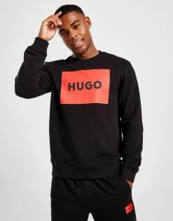 HUGO Duragol Square Sweatshirt Sort -Herretoj Salg jd 557630 b