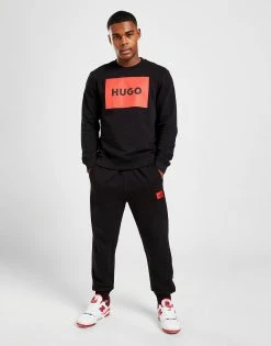 HUGO Duragol Square Sweatshirt Sort -Herretoj Salg jd 557630 e