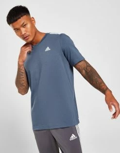 Adidas Badge Of Sport 3-Stripes T-Shirt Herre Blå