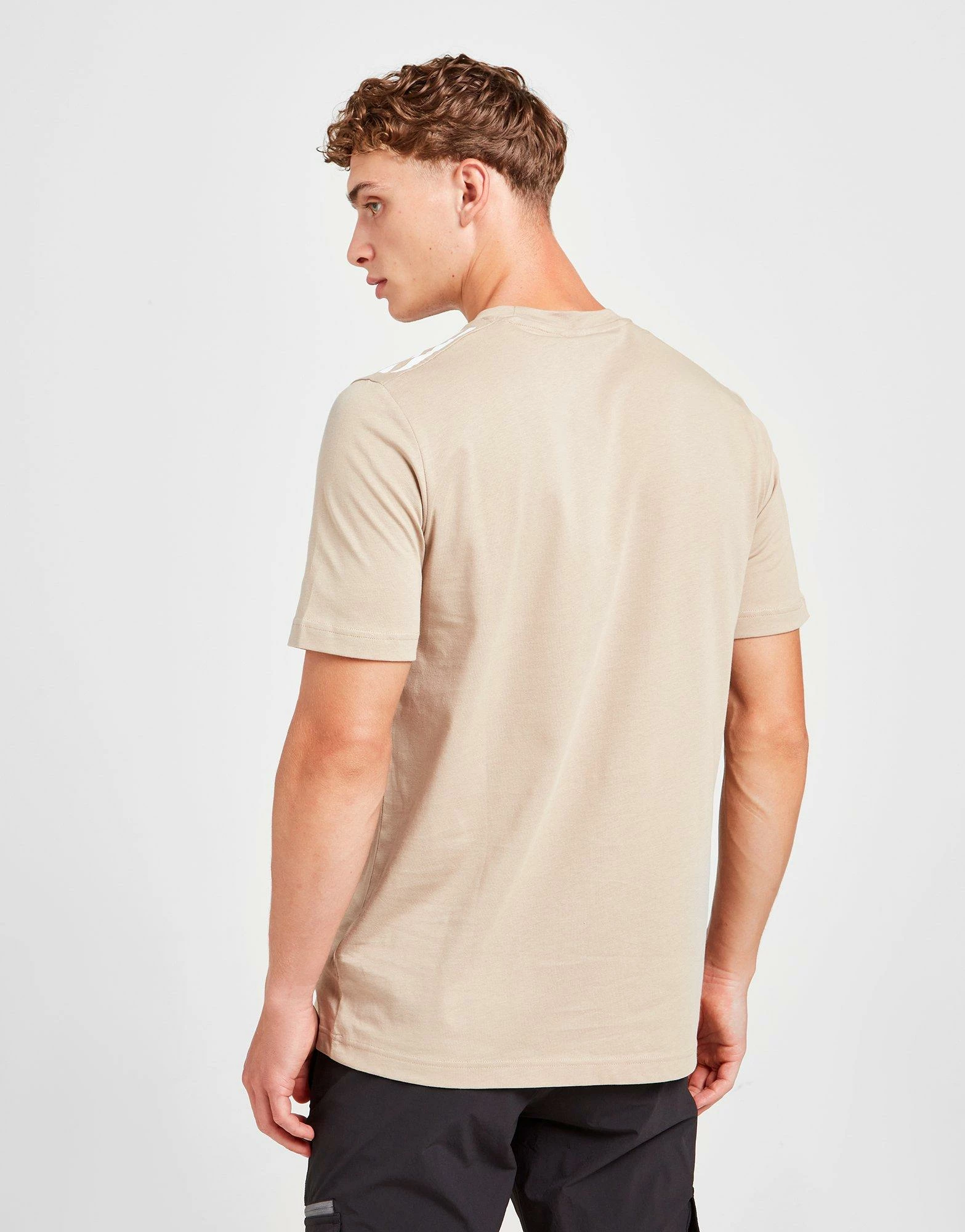 Adidas Badge Of Sport 3-Stripes T-Shirt Herre Brun 7 Adidas Badge Of Sport 3-Stripes T-Shirt Herre Brun - Billede 5