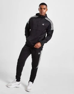 Adidas Match 1/2 Zip Hættetrøje Sort -Herretoj Salg jd 558290 e