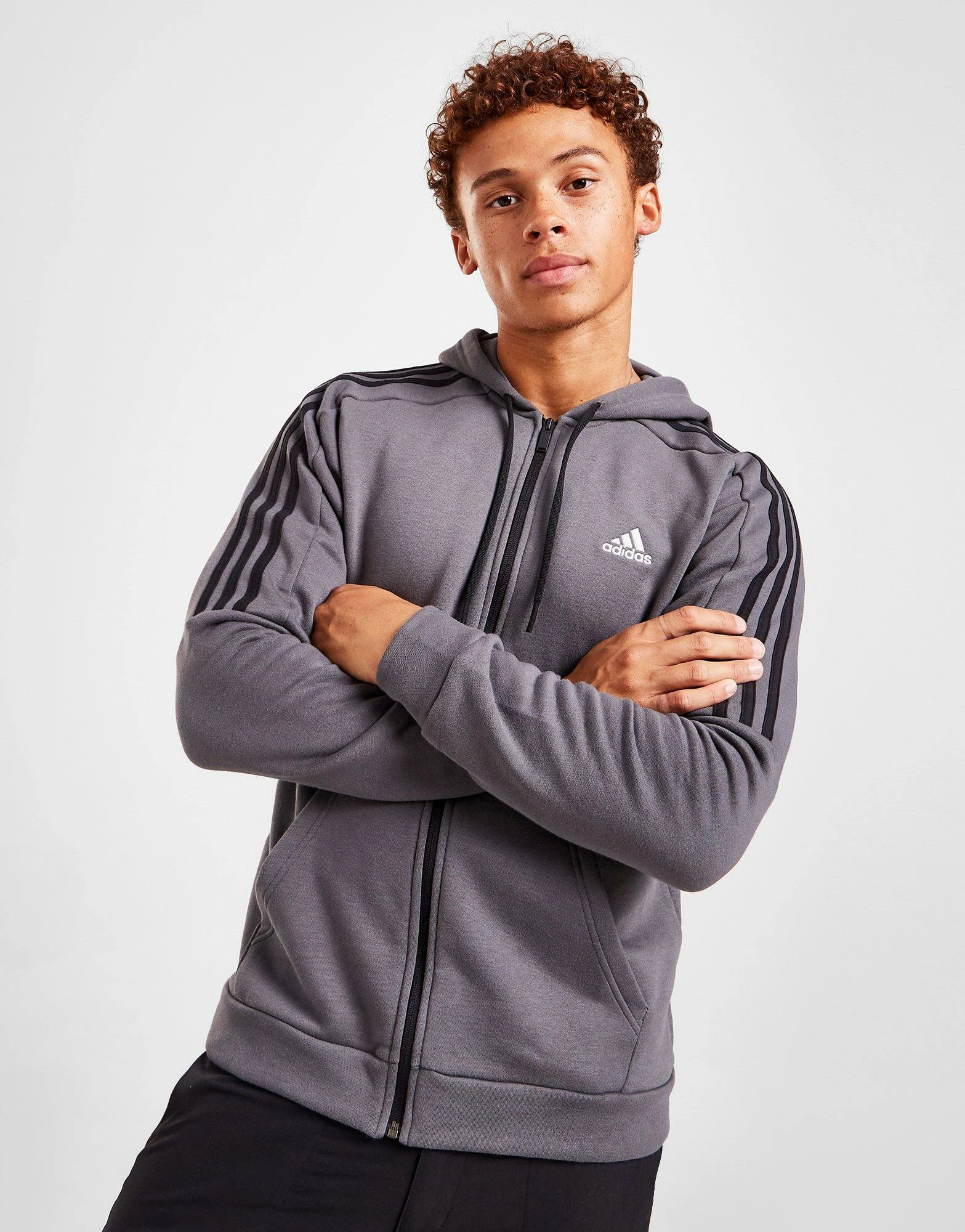 Adidas Energize Full Zip Hættetrøje Herre Grå 3 Adidas Energize Full Zip Hættetrøje Herre Grå