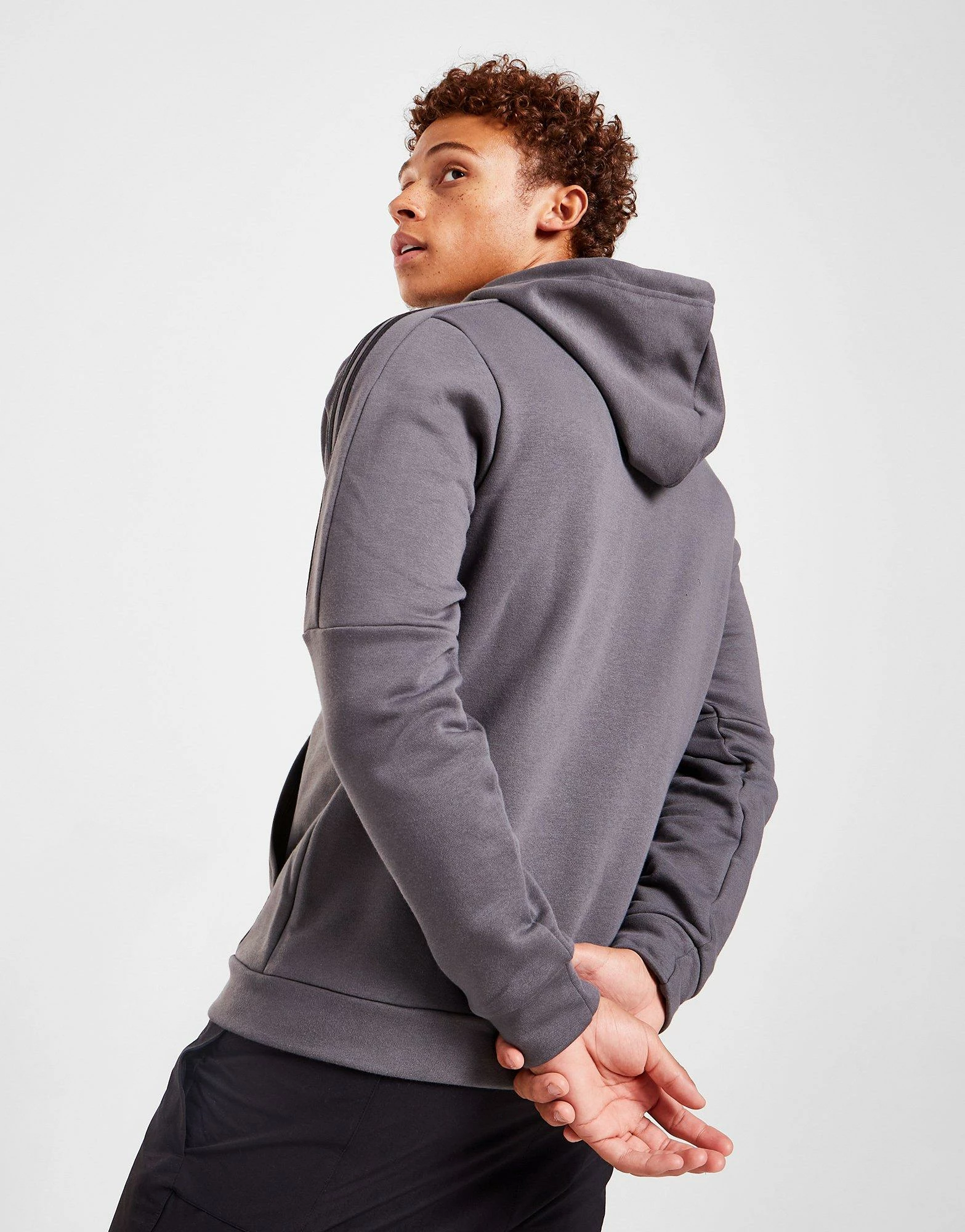 Adidas Energize Full Zip Hættetrøje Herre Grå 4 Adidas Energize Full Zip Hættetrøje Herre Grå - Billede 2