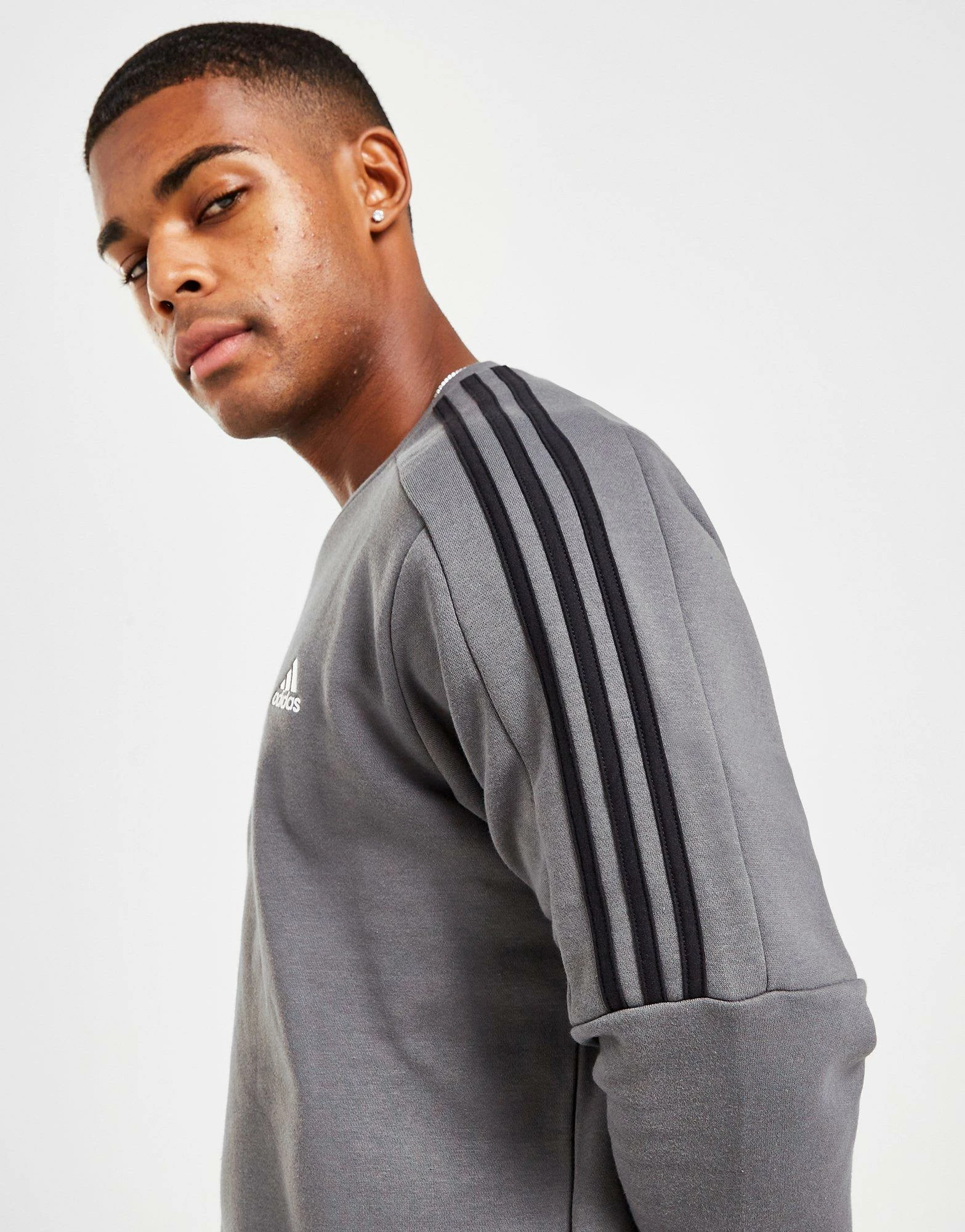 Adidas Energize Crew Sweatshirt Herre Grå 4 Adidas Energize Crew Sweatshirt Herre Grå - Billede 2