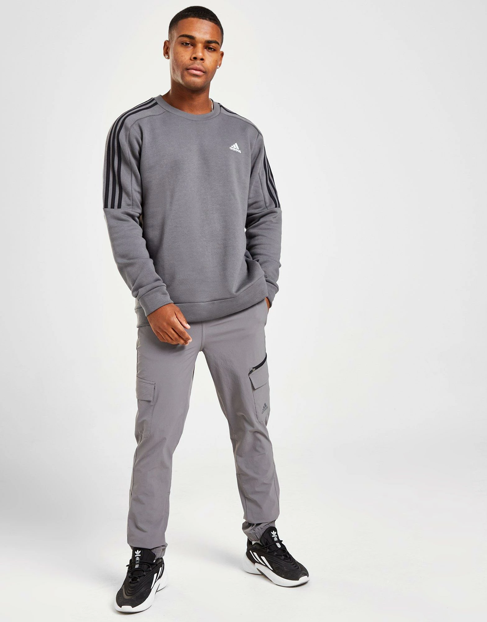 Adidas Energize Crew Sweatshirt Herre Grå 8 Adidas Energize Crew Sweatshirt Herre Grå - Billede 6