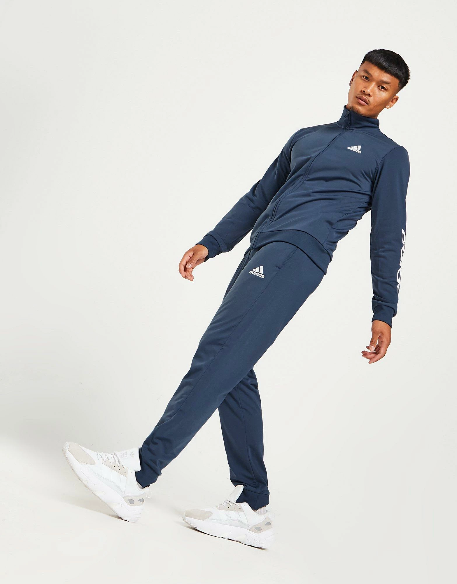 Adidas Badge Of Sport Linear Logo Træmningssæt Herre Blå 4 Adidas Badge Of Sport Linear Logo Træmningssæt Herre Blå - Billede 2