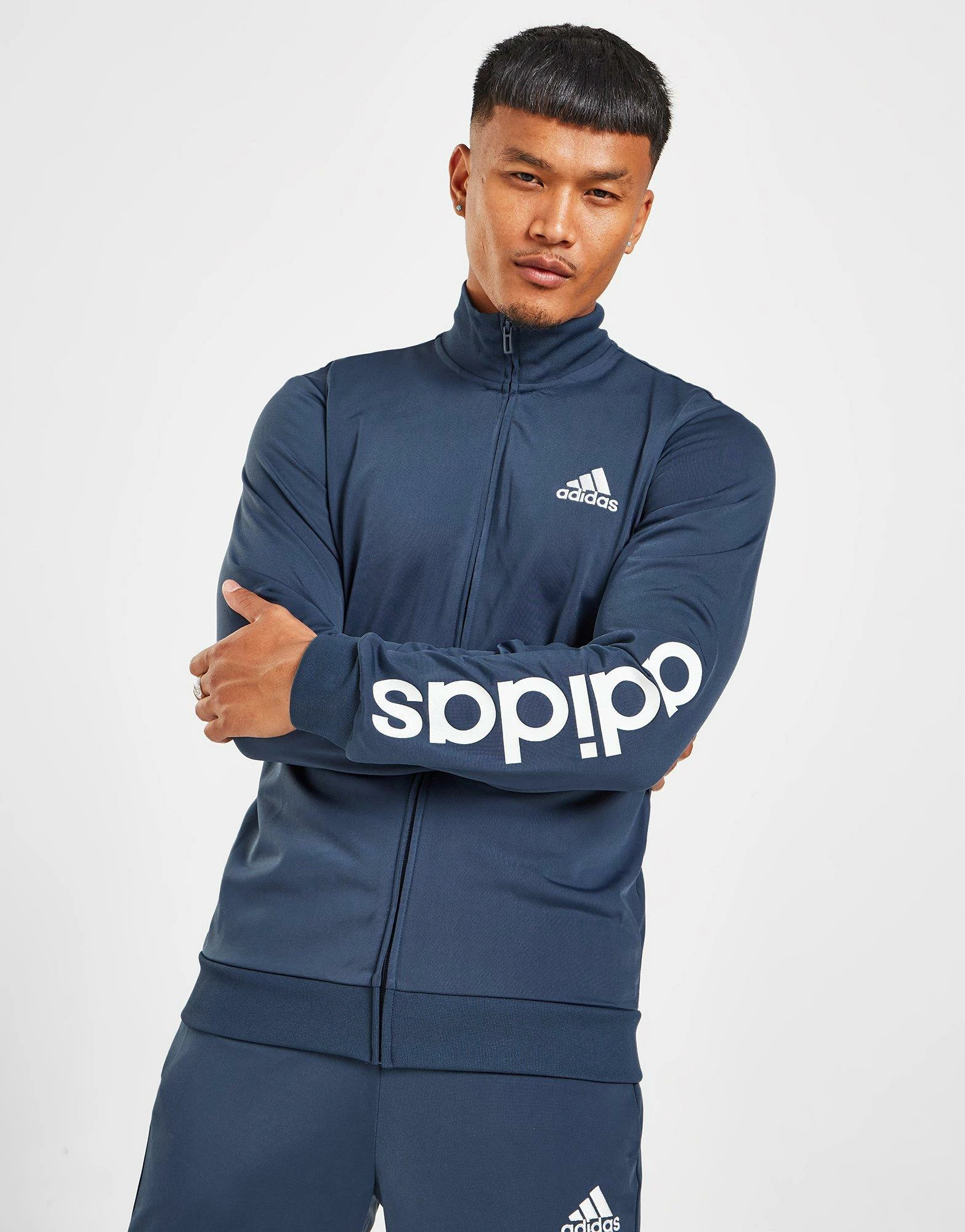 Adidas Badge Of Sport Linear Logo Træmningssæt Herre Blå 6 Adidas Badge Of Sport Linear Logo Træmningssæt Herre Blå - Billede 4