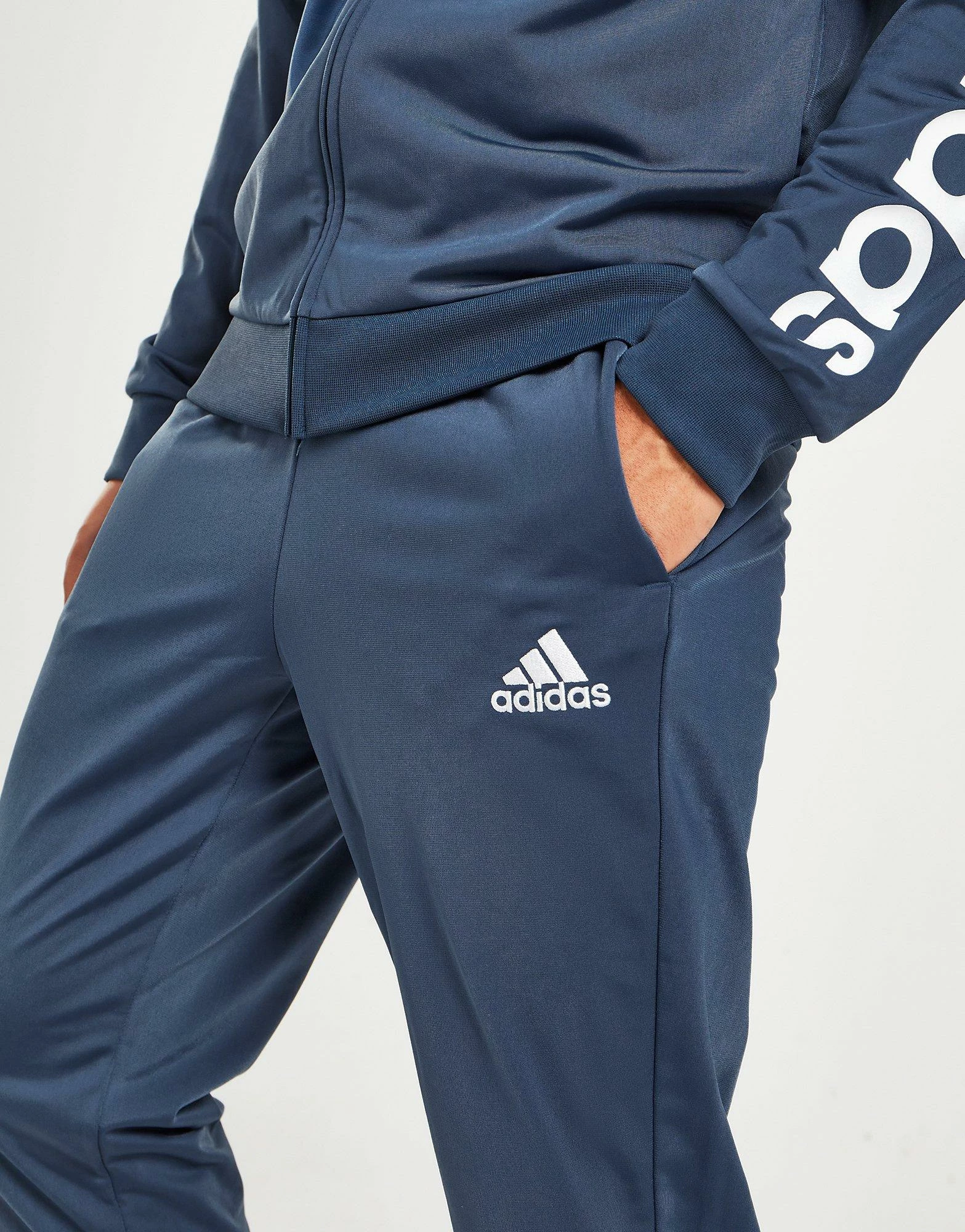 Adidas Badge Of Sport Linear Logo Træmningssæt Herre Blå 7 Adidas Badge Of Sport Linear Logo Træmningssæt Herre Blå - Billede 5