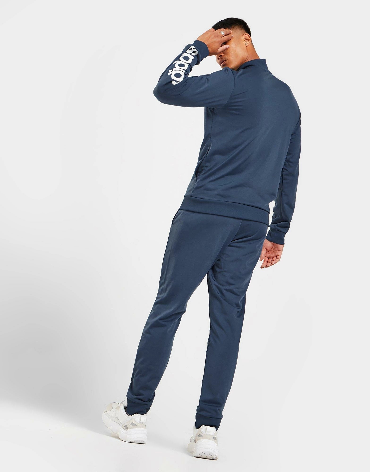 Adidas Badge Of Sport Linear Logo Træmningssæt Herre Blå 8 Adidas Badge Of Sport Linear Logo Træmningssæt Herre Blå - Billede 6