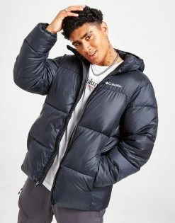 Columbia Puffect Hooded Jacket Sort -Herretoj Salg jd 559784 c