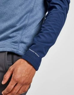 Columbia Deerhaven 1/4 Zip Top Blå -Herretoj Salg jd 559802 d