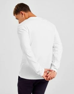 McKenzie Essential Logo Long Sleeve T-shirt Hvid -Herretoj Salg jd 560520 b