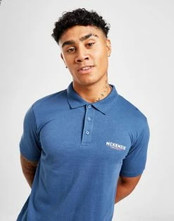 McKenzie Essential Logo Polo Shirt Blå -Herretoj Salg jd 560546 c