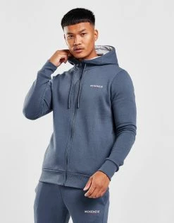 McKenzie Essential Zip Through Hoodie Blå -Herretoj Salg jd 560798 b