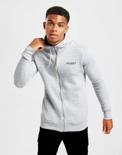 McKenzie Essentials Zip Through Hoodie 2 Grå -Herretoj Salg jd 560803 b