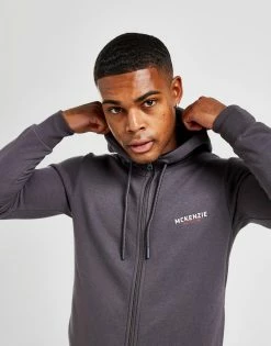 McKenzie Essential Zip Through Hoodie Grå
