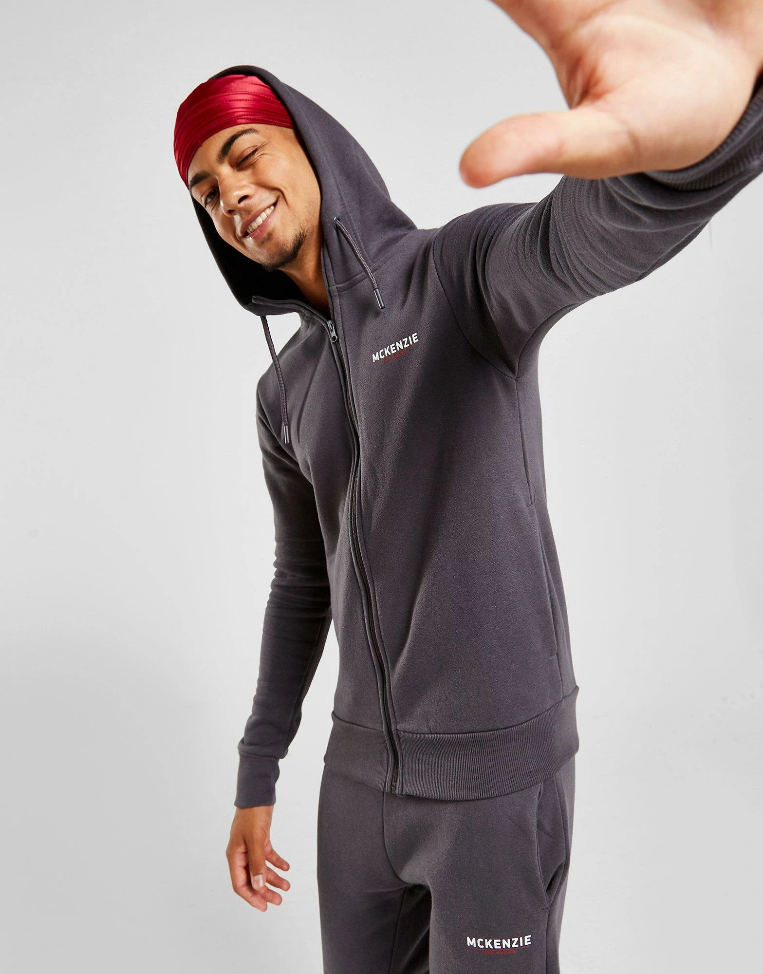 McKenzie Essential Fleece Tracksuit 2 Grå 4 McKenzie Essential Fleece Tracksuit 2 Grå - Billede 2