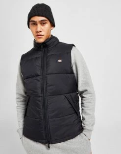 Dickies Waldenburg Padded Vest Sort -Herretoj Salg jd 561157 e
