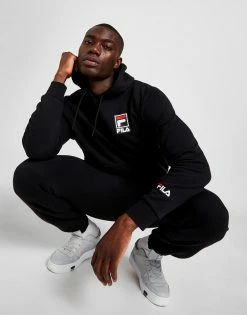 Fila Kelby Hoodie Sort -Herretoj Salg jd 561454 f