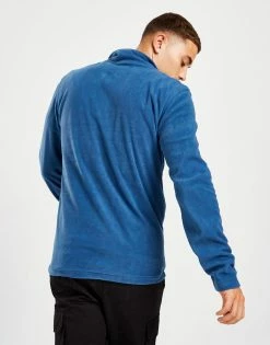 McKenzie Essential Microfleece 1/4 Zip Top Blå -Herretoj Salg jd 561852 b