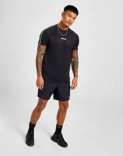 McKenzie 2 Pack Pace Poly T-Shirts Sort -Herretoj Salg jd 561884 e