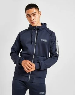 McKenzie Dempsey Full Zip Hoodie Blå