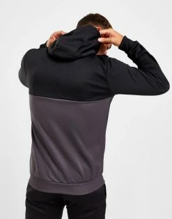 McKenzie Poly Tech Colour Block Full Zip Hoodie Sort -Herretoj Salg jd 561928 c