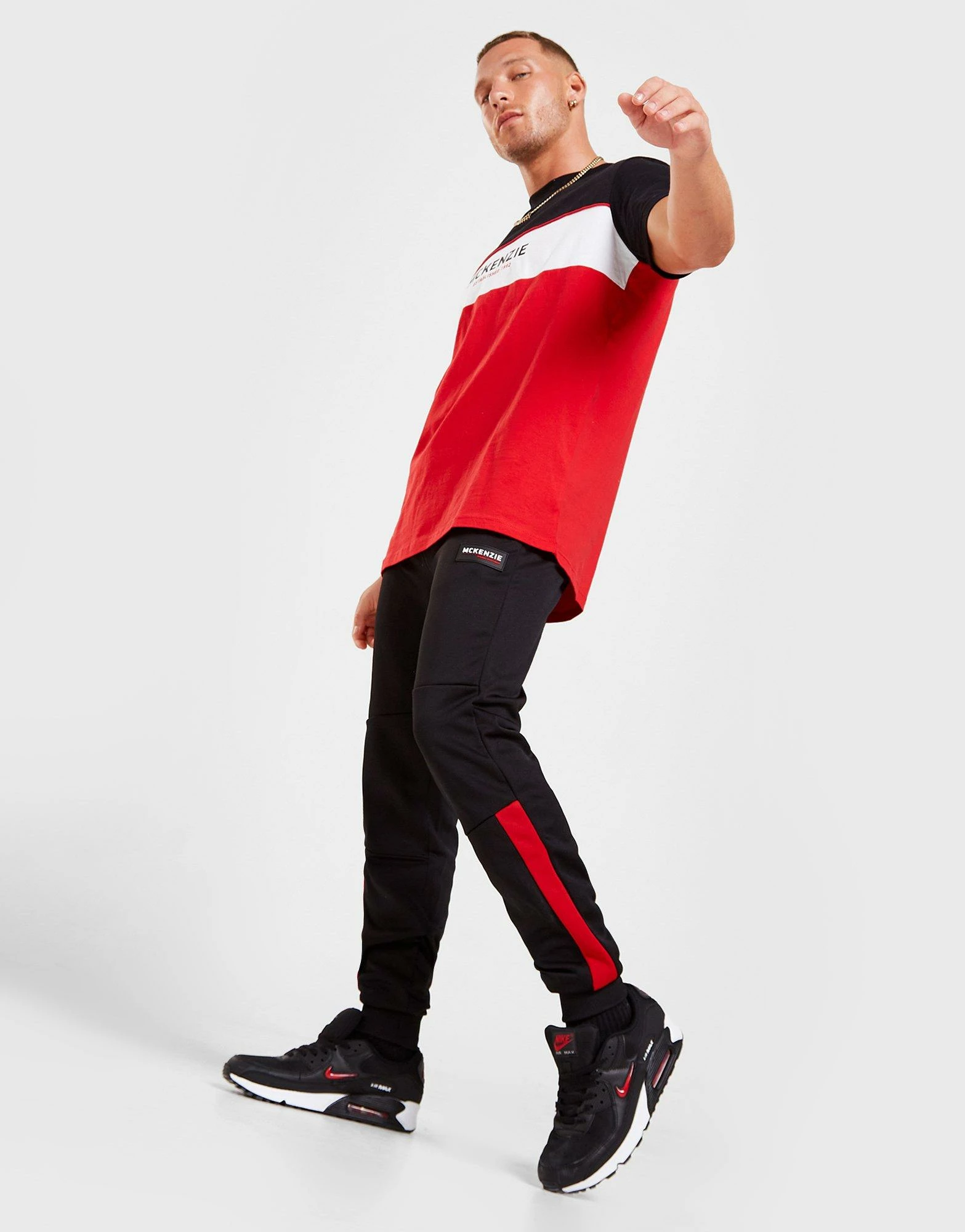 McKenzie Poly Tech Colour Block Track Pants Sort 3 McKenzie Poly Tech Colour Block Track Pants Sort