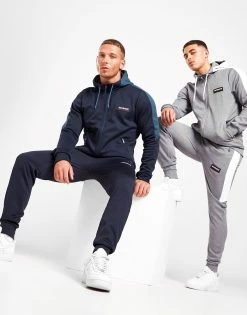 McKenzie Duke Poly Zip Through Hættetrøje Herre Blå -Herretoj Salg jd 561975 f