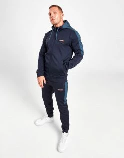 McKenzie Duke Poly Zip Through Hættetrøje Herre Blå -Herretoj Salg jd 561975 g