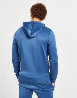 McKenzie Essential Poly Overhead Hoodie Blå -Herretoj Salg jd 562002 d