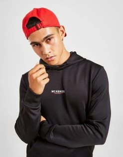 McKenzie Essential Poly Overhead Hoodie Sort -Herretoj Salg jd 562009 c