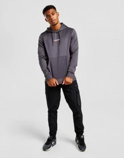 McKenzie Essential Poly Overhead Hoodie Grå -Herretoj Salg jd 562011 d